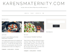 Tablet Screenshot of karensmaternity.com